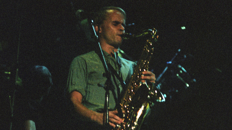 Greg Ham playing saxophone