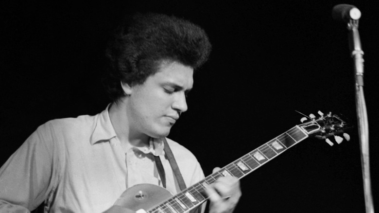 Mike Bloomfield performing in the 1960s