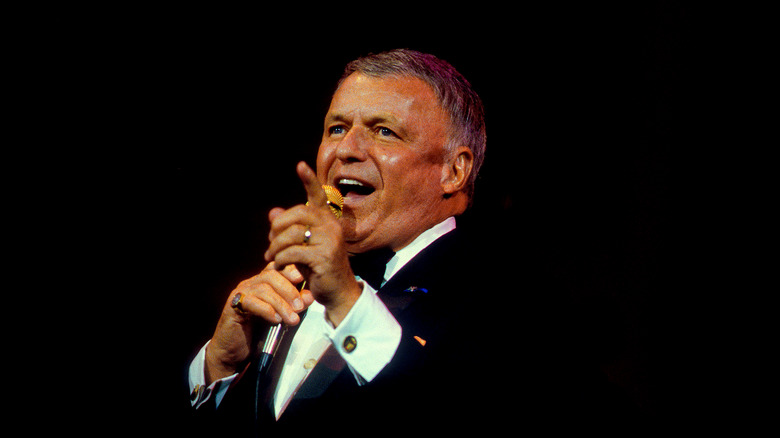 Frank Sinatra on stage