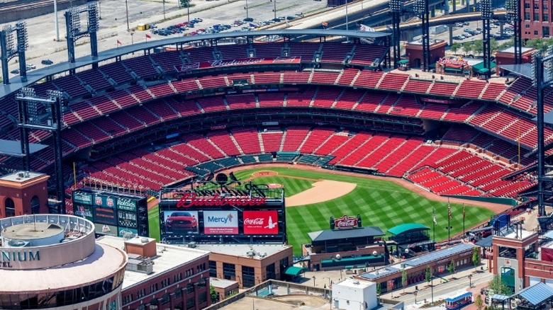 Busch Stadium aerial view