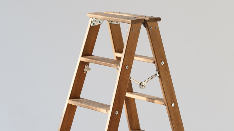 Wooden ladder