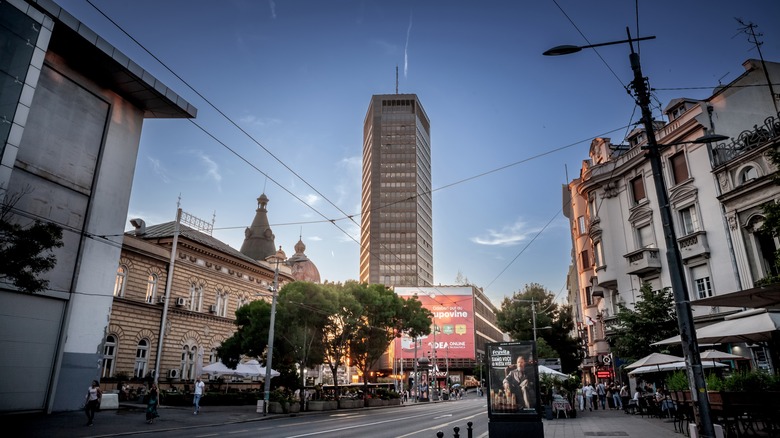 Exterior of the Beograđanka building in Belgrave