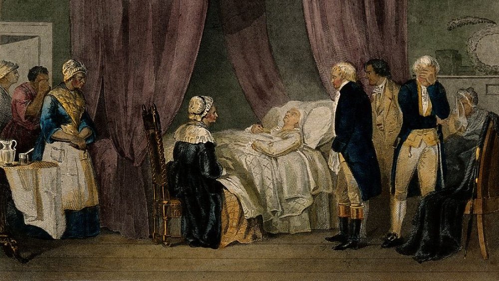 George Wasington on his deathbed