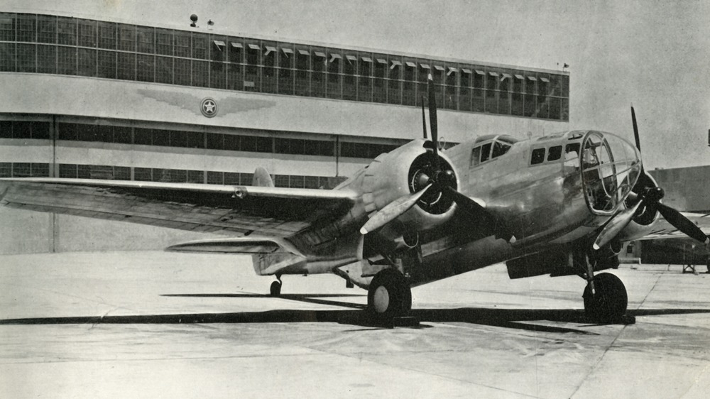 glenn l martin bomber on runway wwii