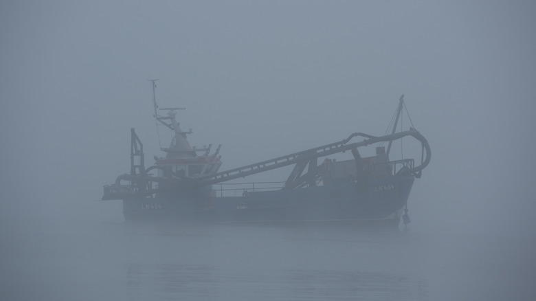 ship in fog