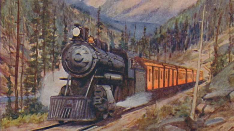 Canadian Pacific train drawing