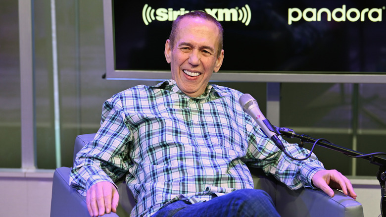 Gilbert Gottfried being interviewed