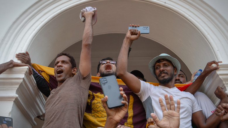 Sri Lankan protestors