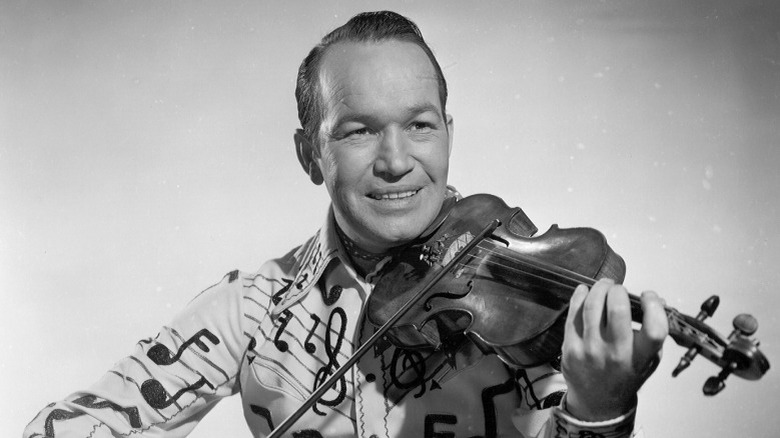 Spade Cooley playing his fiddle