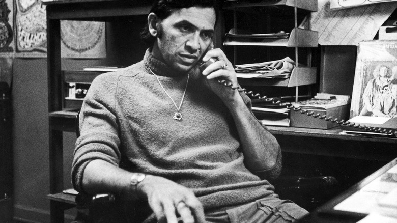 Bill Graham at his desk