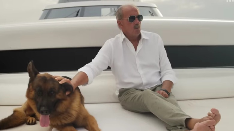 Gunther and Maurizio Mian sitting on a boat