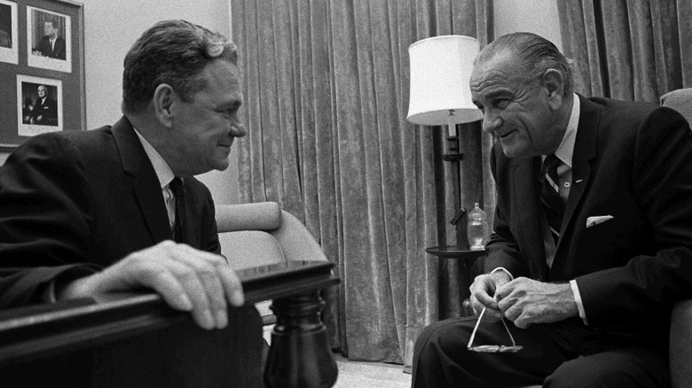 Hale Boggs and Lyndon B. Johnson