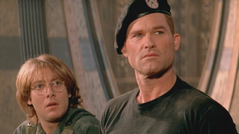 James Spader and Kurt Russell looking up