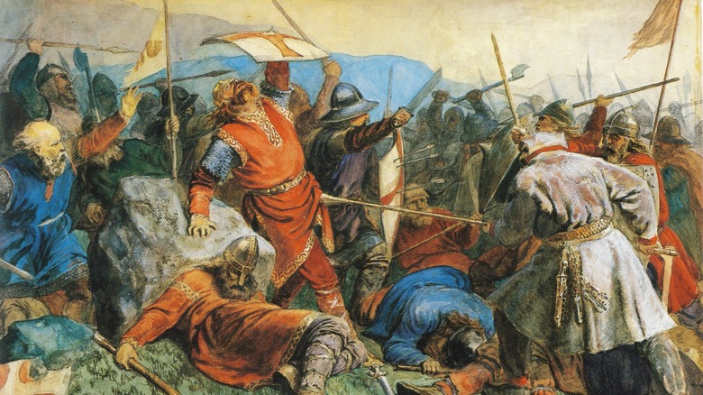 painting of Battle of Stiklestad