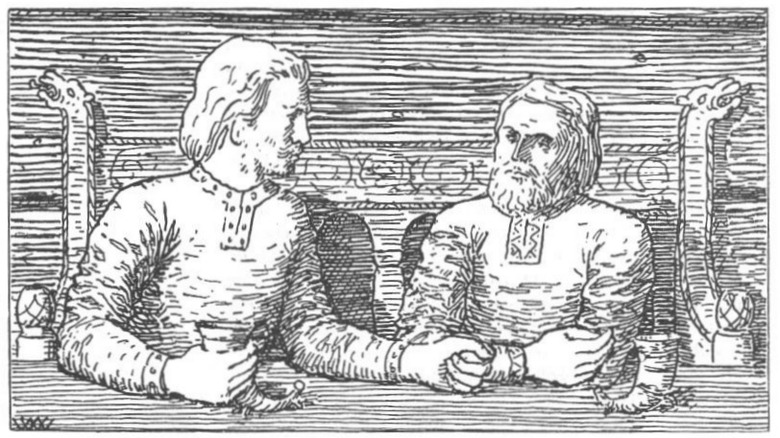 Harald and Svein sitting at table