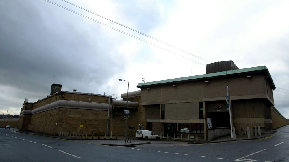 Wakefield Prison on the corner of a street