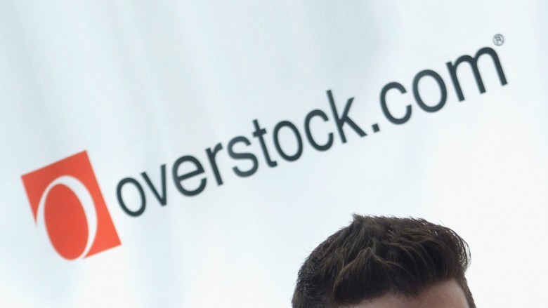 Overstock logo on white background