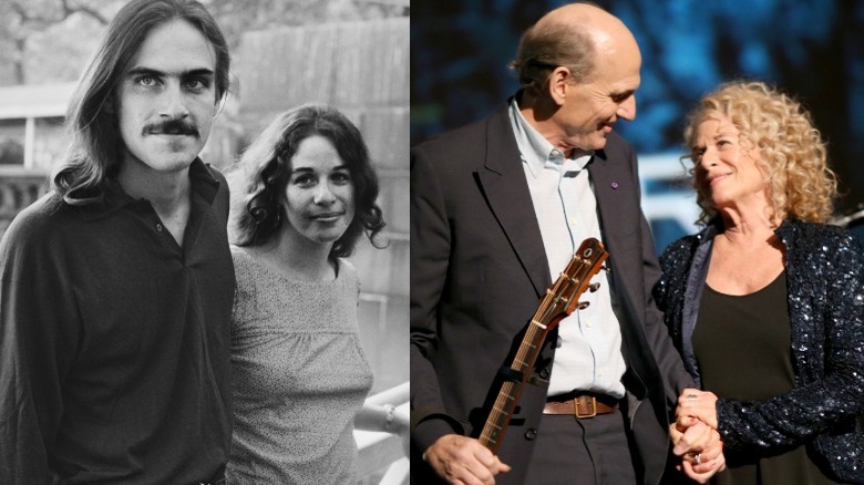 Carole King and James Taylor past and present
