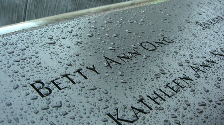 Betty Ong name inscription 9/11 memorial
