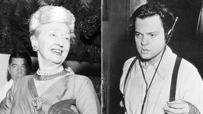 Hedda Hopper and director Orson Welles