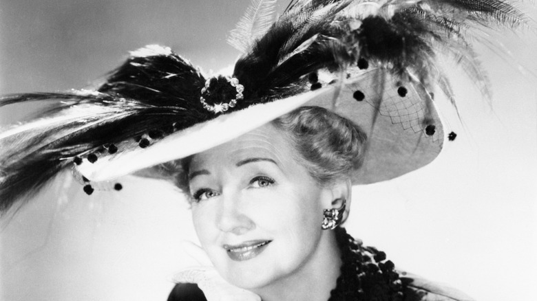 Hedda Hopper massive feathery hat