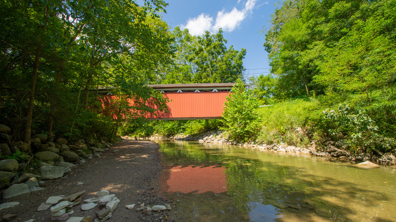 river bed in Boston Township, Ohio