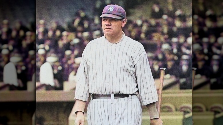 Extremely rare colour pictures of Babe Ruth show the Bronx Bomber in a  whole new light