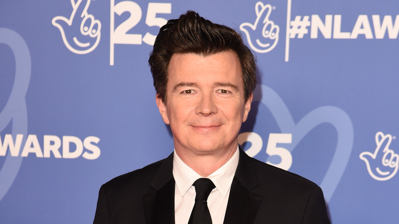 Rick Astley smiling