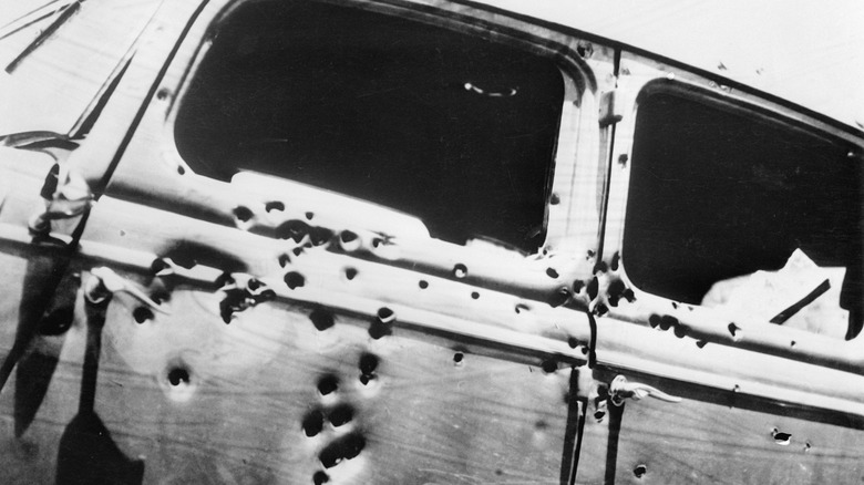 Bullet holes cover car