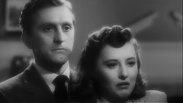 Kirk Douglas, Barbara Stanwyck in "The Strange Loves of Martha Ivers"