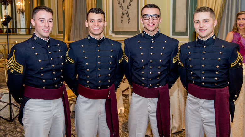 Military cadets at the International Debutante Ball