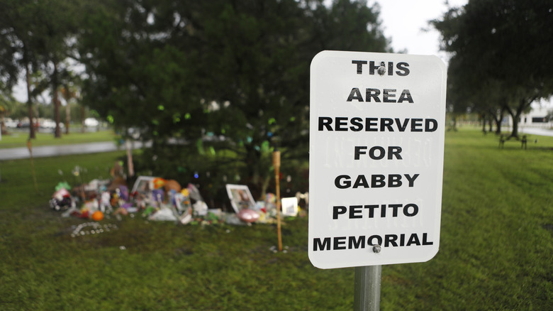 Makeshift memorial dedicated to Gabby Petito