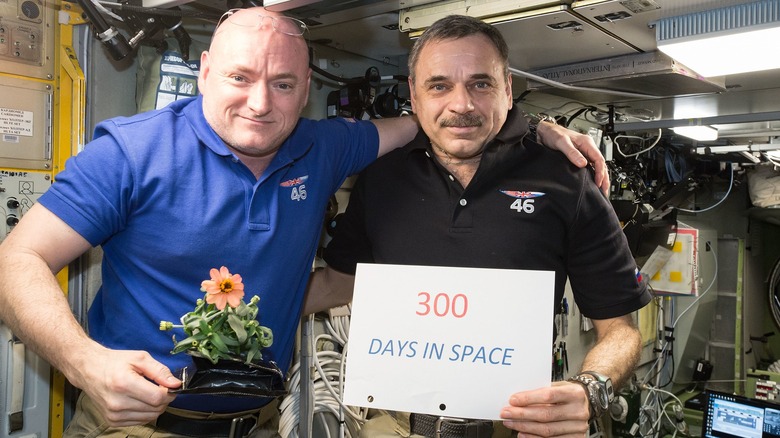 Scott Kelly and Mikhail Kornienko