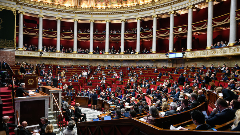 French National Assembly gathering together