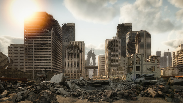 Apocalyptic cityscape