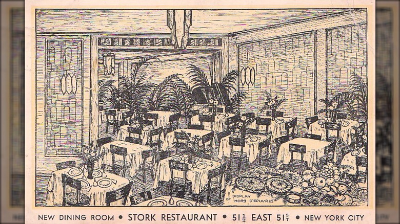 Stork Club dining room