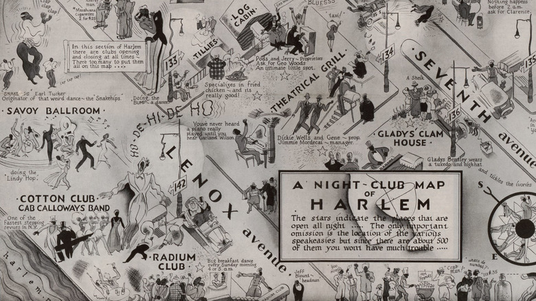 Night club map of Harlem 1932