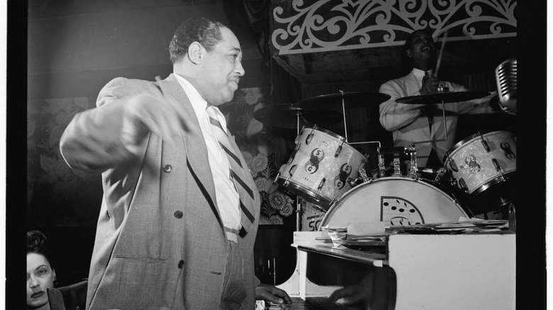 Portrait of Duke Ellington and Sonny Greer, Aquarium, New York 1946