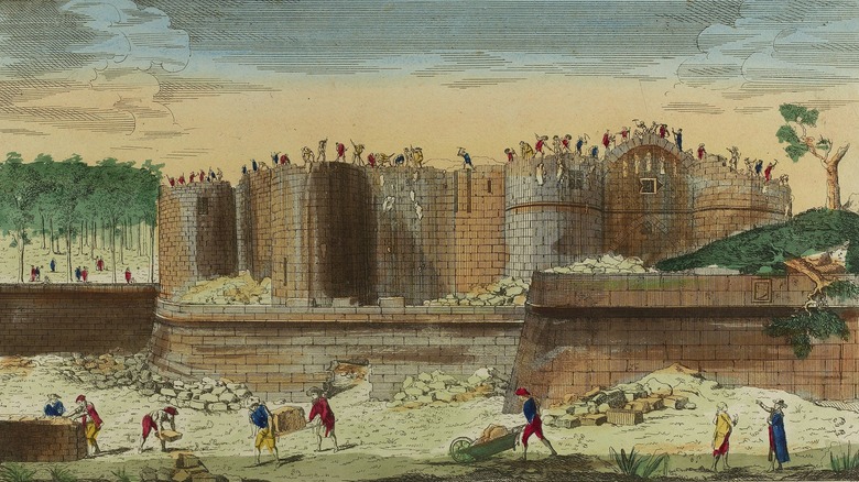 Demolition of the Bastille in 1789