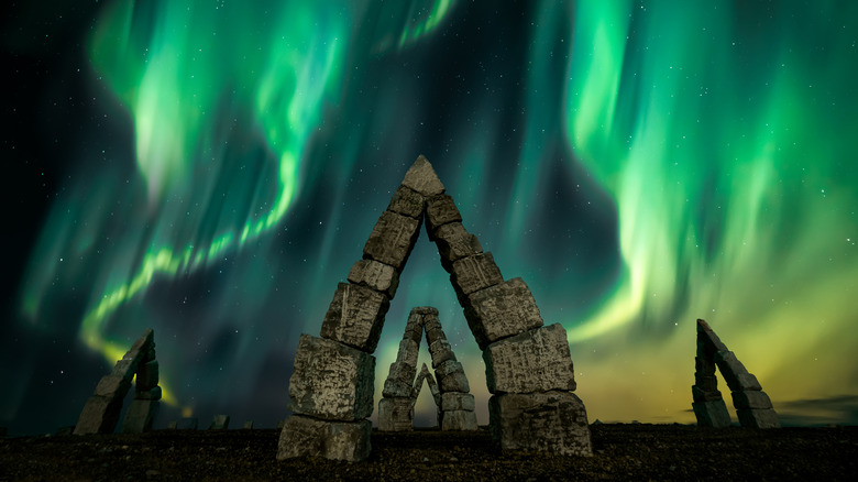 The aurora borealis in Iceland