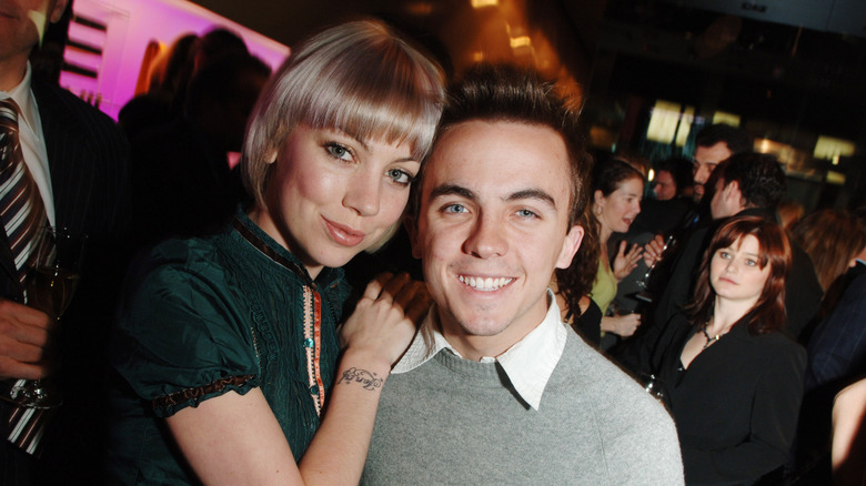 Frankie Muniz posing with then-girlfriend Jessica Gandy