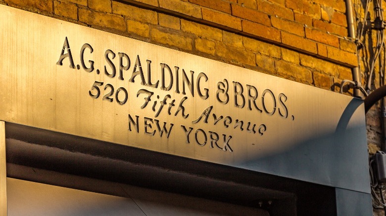 AG Spalding & Bros sign