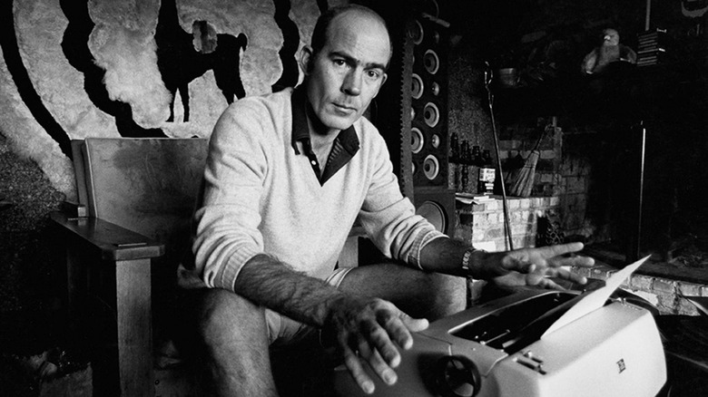 Hunter S. Thompson posing