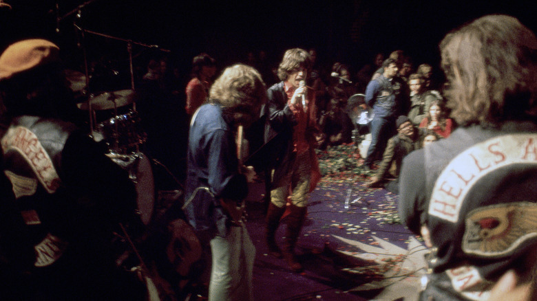 Mick Jagger singing at Altamont