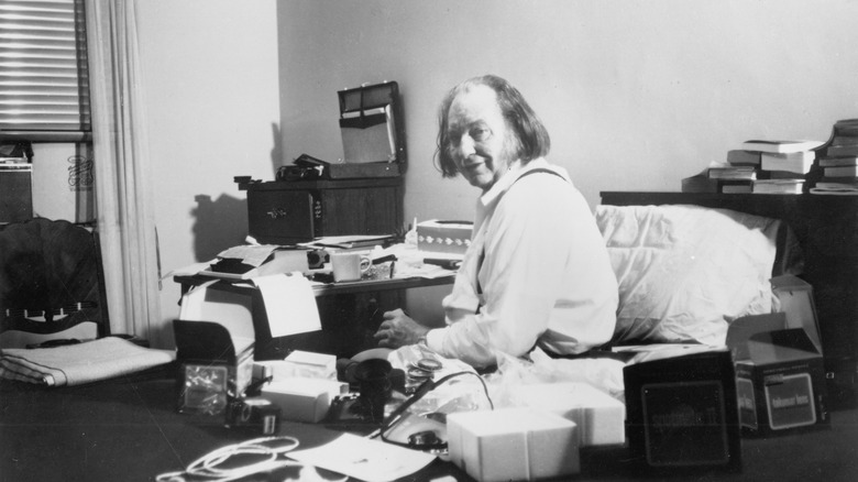 L. Ron Hubbard with long hair