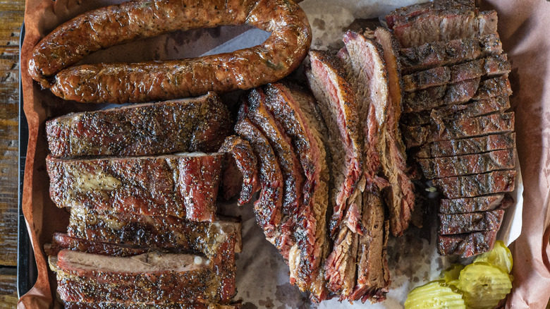 variety of grilled meat