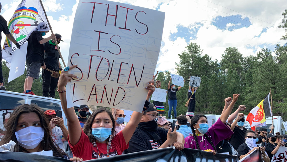 Native American protesters