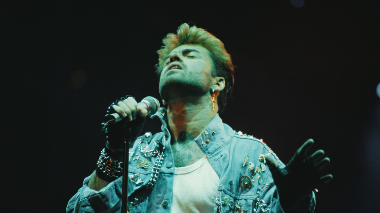 George Michael performing