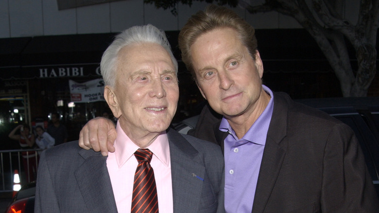 Kirk and Michael Douglas