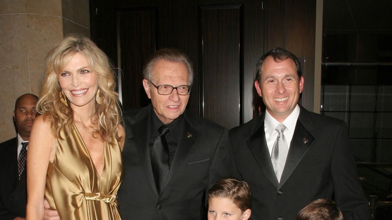 Larry King and family